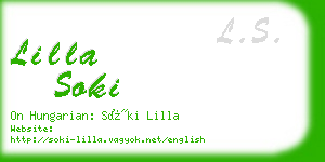 lilla soki business card